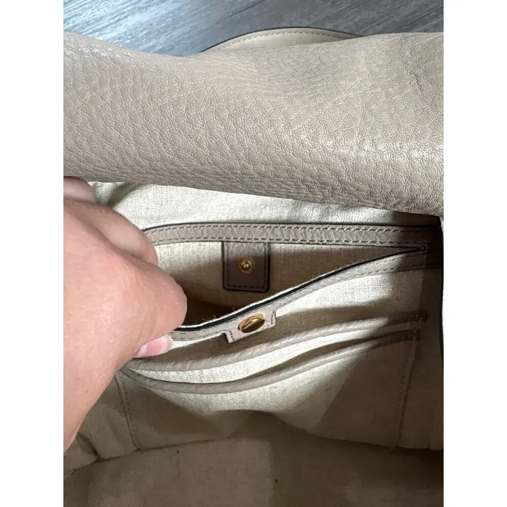 Tory Burch Half Moon Satchel Top Handle Crossbody Adjustable Strap Bag Purse